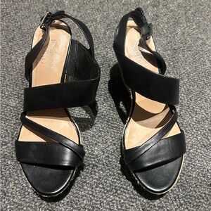 Franco Sarto Elegant Black Sandals